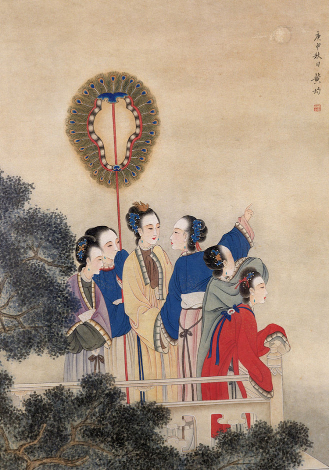 国画黄均作品欣赏二板凳