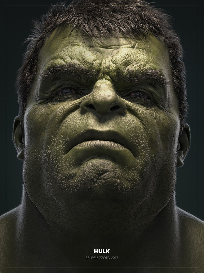 com the hulk, felipe bizzoto : a personal project. artstation.