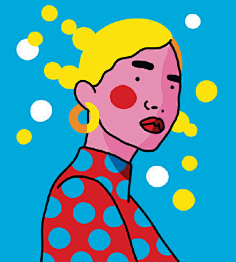 faye-designer采集到人像插画