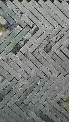 青砖人字铺铺地小青砖粘土青砖条砖室外铺地砖