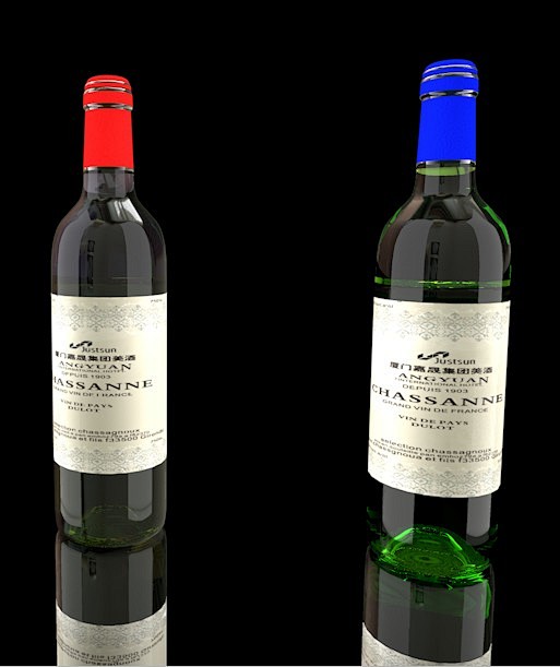 查看《红酒标标签贴图三维模型设计》原图,原