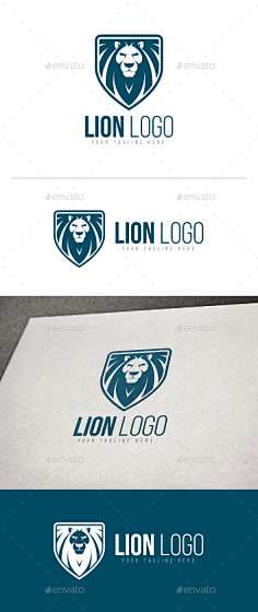 狮子标志——动物标志模板lion logo   animals logo template