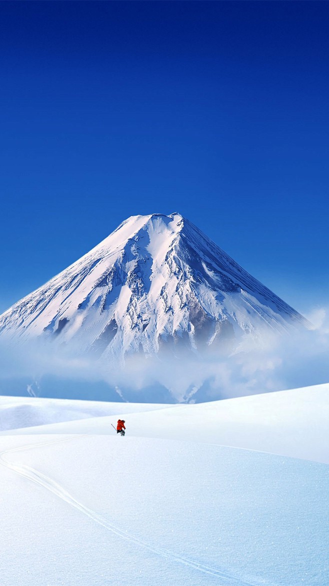 超高清雪山壮阔风景手机屏保壁纸