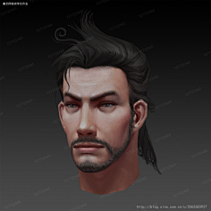 3d手绘男头像