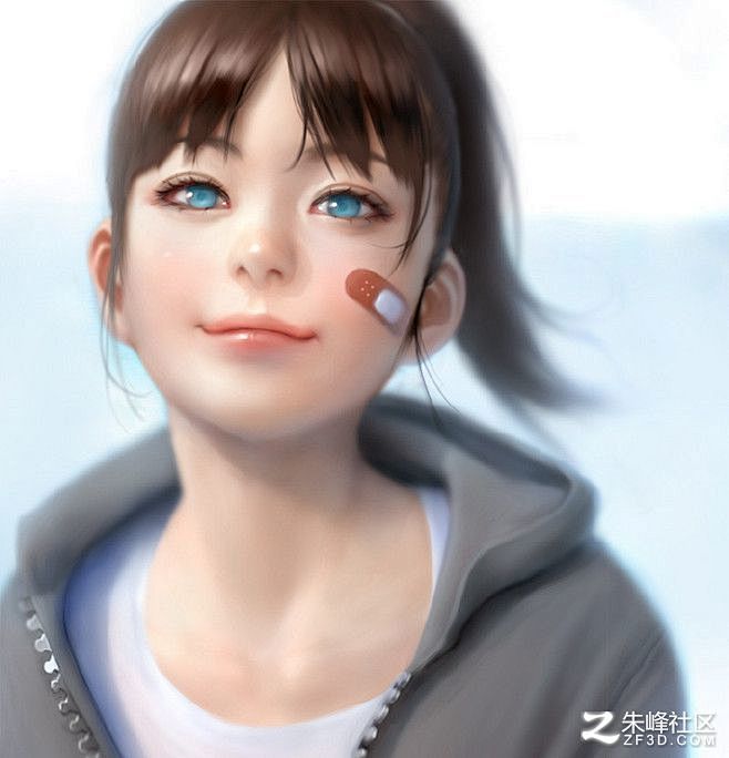 最美cg女头像都在这了cg作品朱峰社区3d新闻