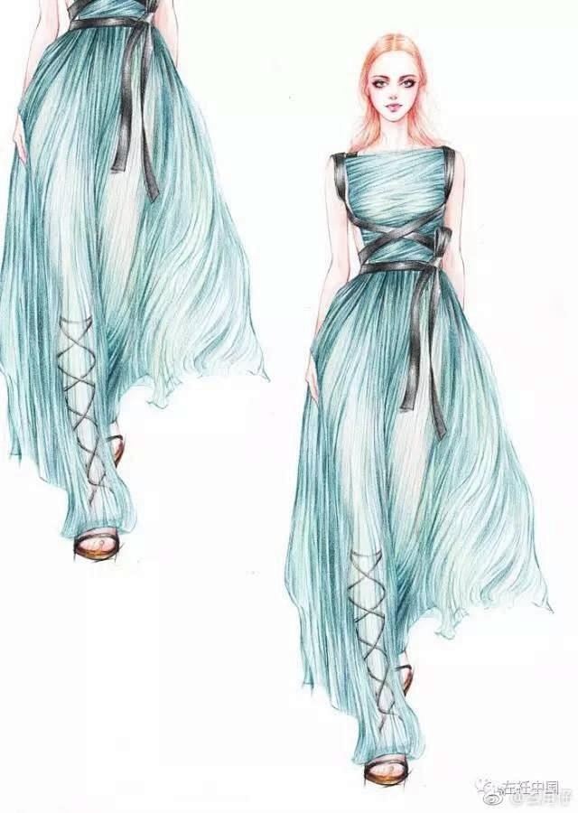 23:56:13彩铅服装设计 可有你喜欢的范儿~服装插画llllllll123456同采