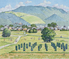 辻本洋太郎日本乡村风景水彩