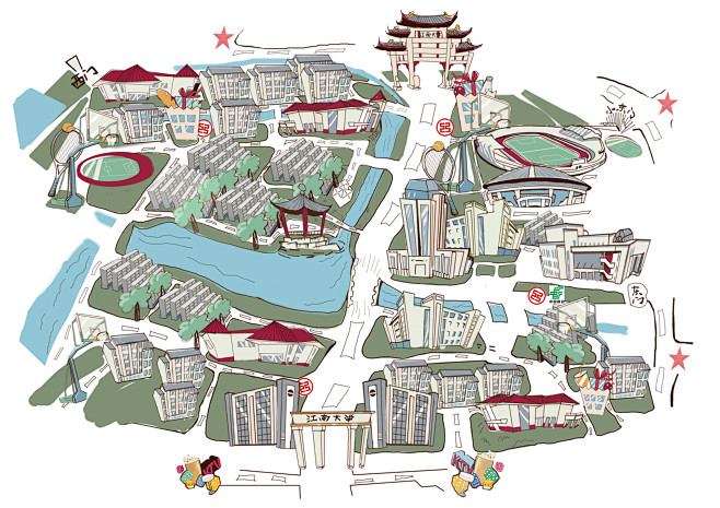 手绘地图-花瓣网|陪你做生活的设计师 | 手绘地图的