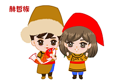 nana酱de漫画采集到q版卡通五十六个民族