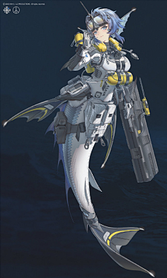 机甲少女类立绘