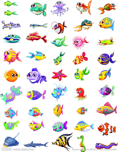 小鱼儿-花瓣网|陪你做生活的设计师 卡通可爱海洋动物#采集大赛