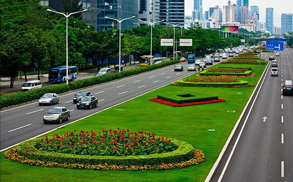 公路-花瓣网|陪你做生活的设计师 道路绿化中的植物配置设计【荐】