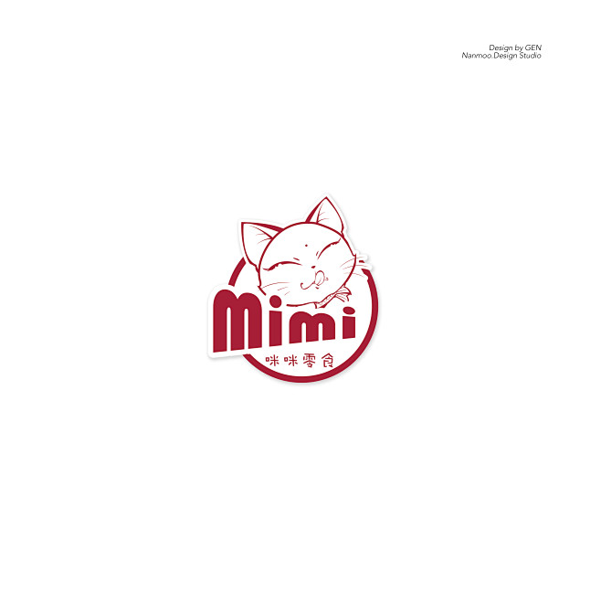 咪咪零食logo展示 #烟台微商# #零食logo# #零食设计
