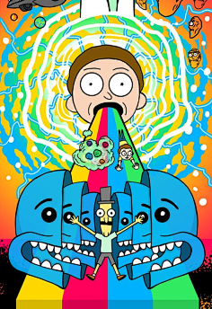 hp手绘球鞋定制采集到rick and morty