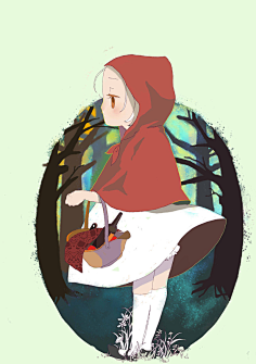 com 玖叁  的插画 【小红帽】 poobbs.com