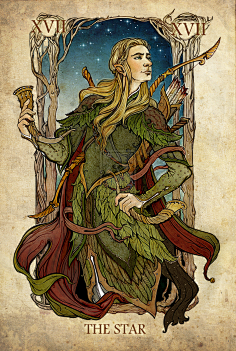 com tarot: the star by sceithailm #卡牌# #塔罗牌# sceithailm.