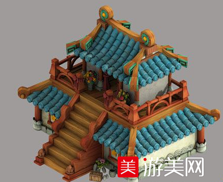 q版古建筑模型