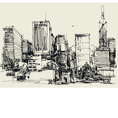 手有余香采集到建筑速写