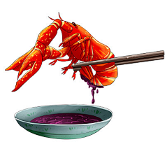 麻辣小龙虾卡通手绘素材原创插画海报 觅知网采集到小龙虾素材/海报
