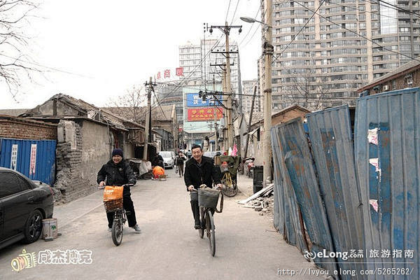 实拍北京菜市口胡同架