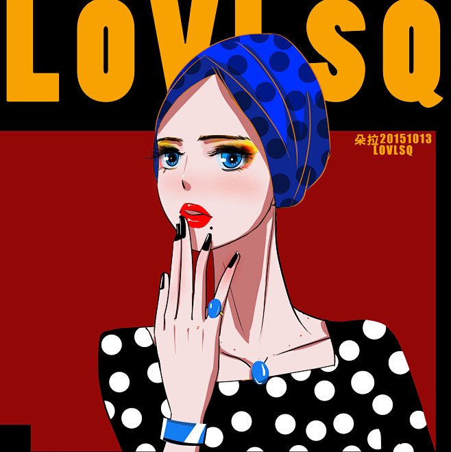 欧美风插画