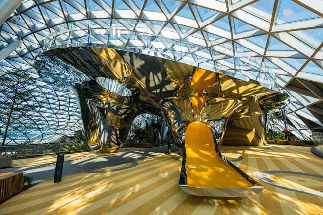 新加坡樟宜机场冒险滑梯carve–mooool木藕设计网
