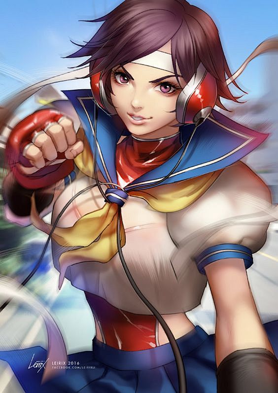 com《街头霸王 春日野樱 sakura pepper pinterest.