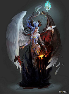 cn 火焰女战士 cgwall.