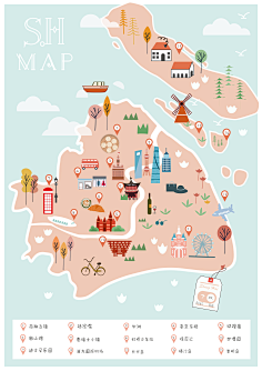 上海旅行明信片-花瓣网|陪你做生活的设计师 | 上海地图-全-屏显