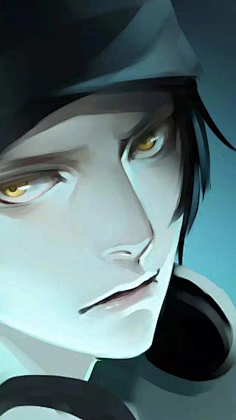 black黑发少年