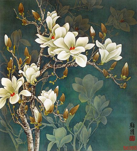 工笔画——玉兰花