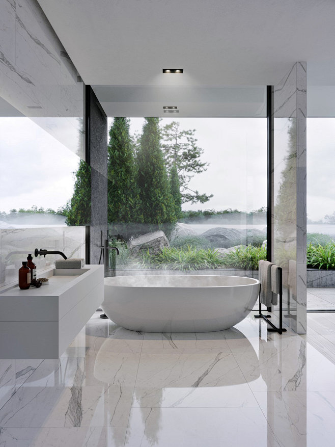 浴室浴缸洗澡房淋浴房高清场景背景图更多高品质优质采集