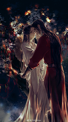 com #天官赐福# #花怜#  鬼娶亲太子上花轿 画师:starember  喻文周