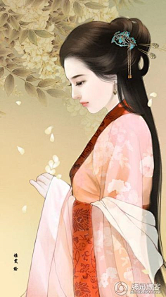 手绘古装美女