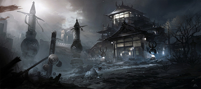 二次元场景古风系