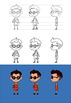 卡通人物三视图-花瓣网|陪你做生活的设计师 | 卡通人物三视图_百度