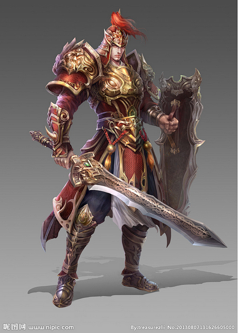 com 男战士设计图_游戏原画_动漫人物_动漫动画_设计图库_昵图网nipic