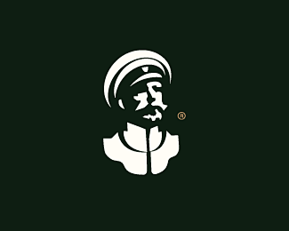 军官logo头像 军官 人物 男人 军队 剪影 伟人 肖像 商标设计  图标