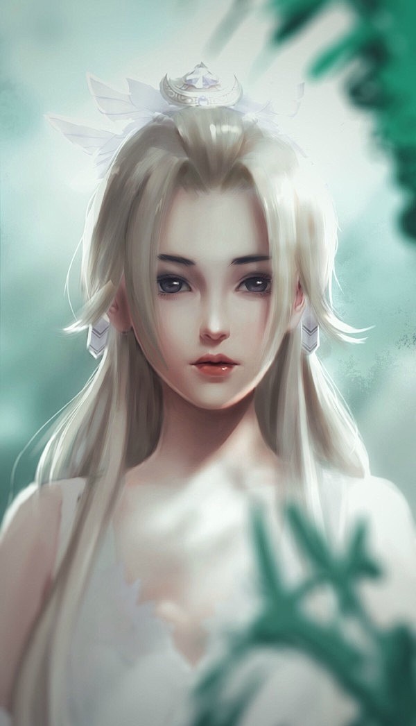 手绘功夫古装美女