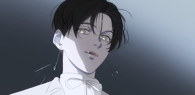 少年仰视近景