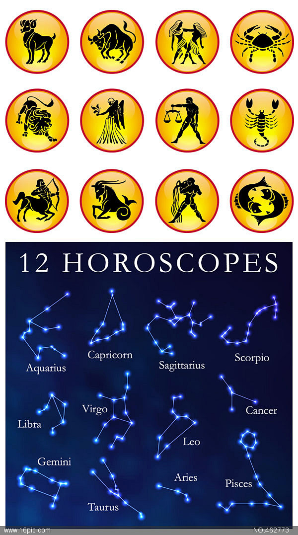 特色图案-花瓣网|陪你做生活的设计师 | 12星座