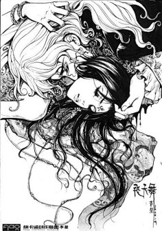 黑白画 手绘 素描