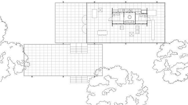 com 范斯沃斯住宅平面图 archiposition.