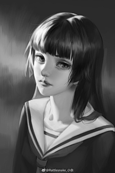 cg原画插画动漫厚涂写实风格
