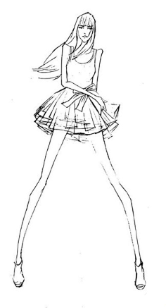 服装设计手绘图