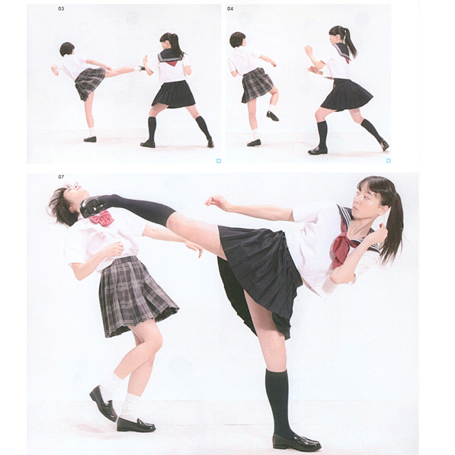 com 艺用人体女 打斗格斗多角度动作姿态 绘画速写写生参考素材-淘宝