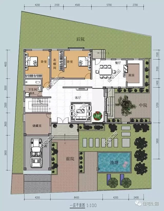 鱼池庭院有钱有地了就建个这样农村别墅完胜城市千万豪宅今日爆点