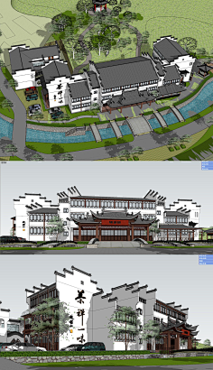 黑地采集到徽式建筑