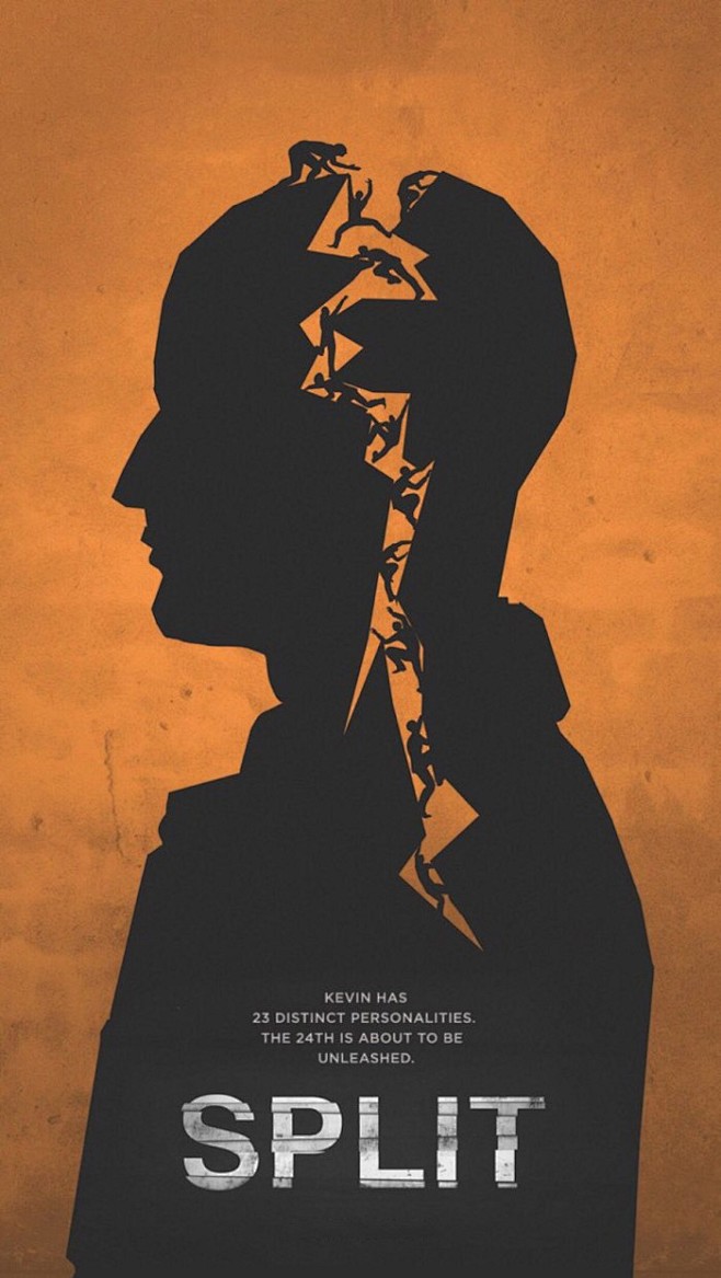 《分裂》电影海报,由《24个比利》改编。今年