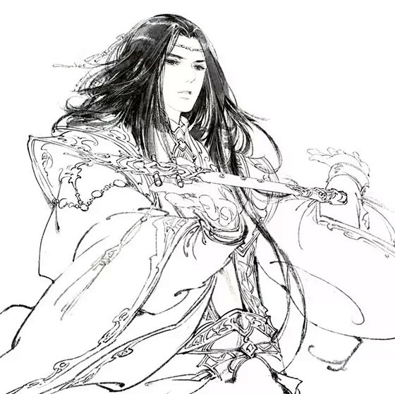 动漫线稿|古风|男